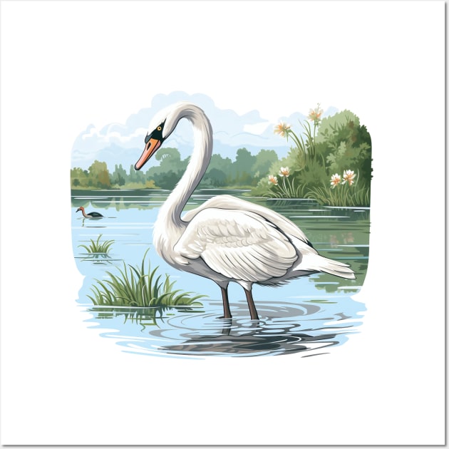 white swan Wall Art by zooleisurelife